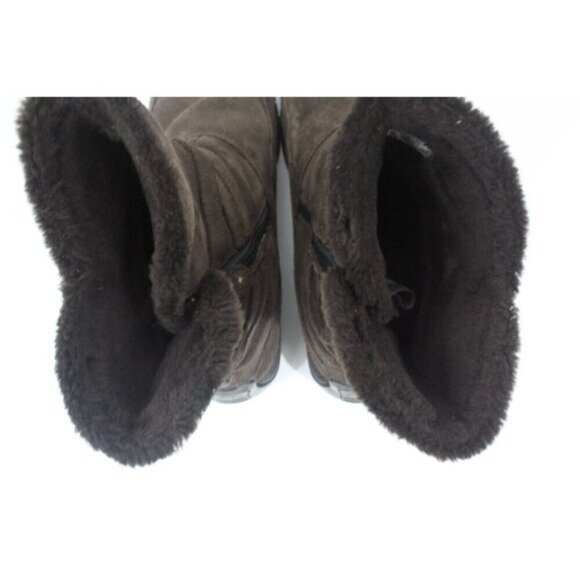 Columbia Women Boots Namara Water Resistant Suede Leather Brown Size 10 - Picture 4 of 15